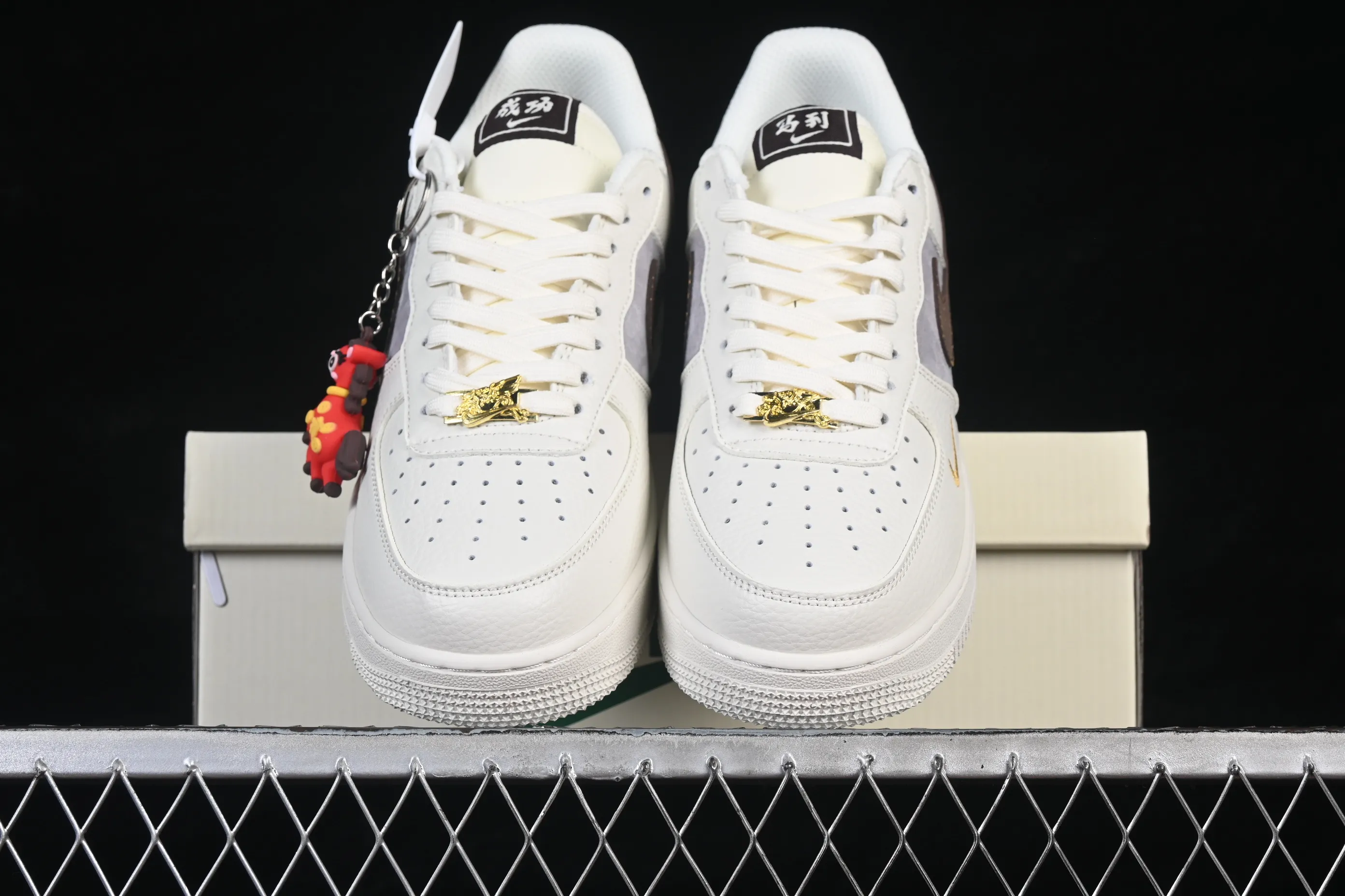 All categories Nk Air Force 1 Air Force series Nk Air Force 1 Low Air Force low-top Nike Air Force 1'07 Low Year of the Horse joint beige brown gold Air Force 1 low-top casual sneakers FQ7637-001